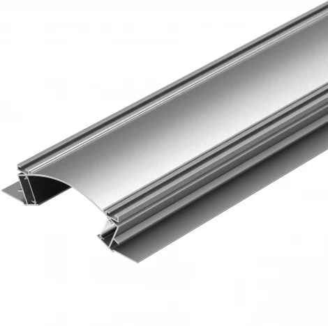 Профиль с экраном ALM-ARC-DOUBLE-2000 ANOD+FROST (Алюминий) 029852 Arlight