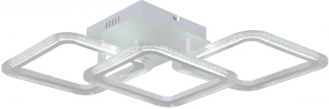 Потолочная люстра светодиодная на штанге с пультом регулировкой цветовой температуры, яркости и ночным режимом Reluce 09826-3.3-03 WH (220V)