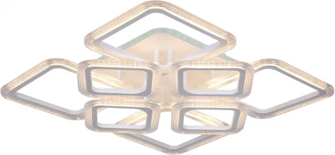 Потолочная люстра светодиодная на штанге с пультом Reluce 09826-3.3-4+4A WH (RGB) (220V)