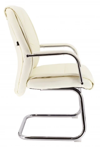 Кресло для посетителей Everprof Kent CF Экокожа Кремовый