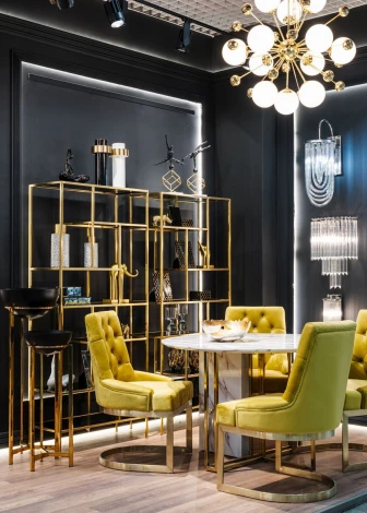 Стул велюр оливковый/матовое золото 65*61*93см Garda Decor арт.76AR-6210GOLD-OLV