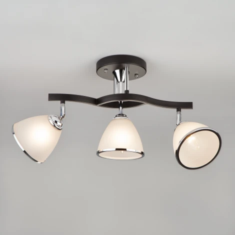 Потолочная люстра Eurosvet 9612 9612/3 хром/венге