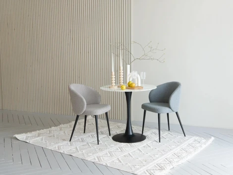 Стул Emma ОГОГО Обстановочка! (Металл,Букле/Темно-серый) арт.923233