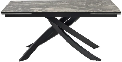 Стол M-City ESTEBIO 160 KL-176, итальянская керамика/ черный каркас