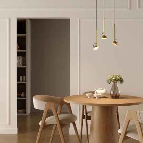 Подвесной светильник Elektrostandard Join 50313 LED 7W 4000K латунь (220V, на проводе, круглые)