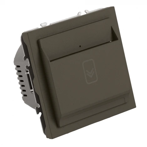 Выключатель карточный (механизм) 250В 40А RSW40-5114-09 антрацит, soft touch Stekker Эмили 50701