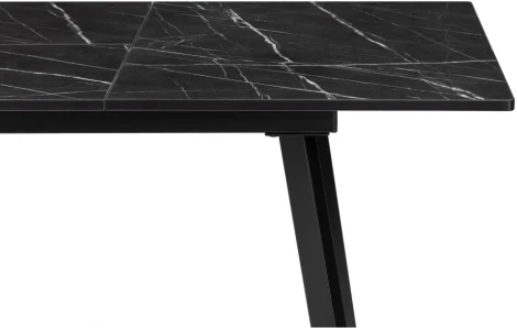 Деревянный стол Woodville Агни 110(140)х68х76 файерстоун / черный матовый 528557