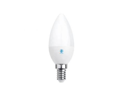 206184 Лампочка светодиодная свеча белая колба E14 8 Вт 4200K холодное свечение Ambrella Present 206184