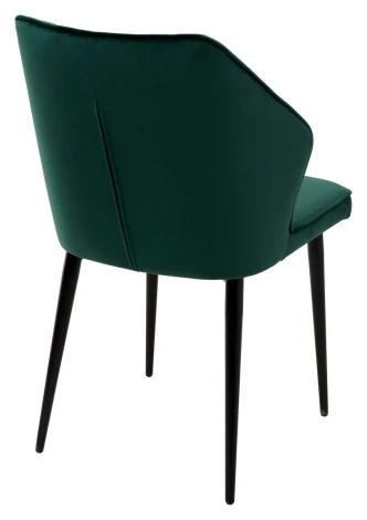 Стул SEATTLE-V ЗЕЛЕНЫЙ #19, велюр / черный каркас