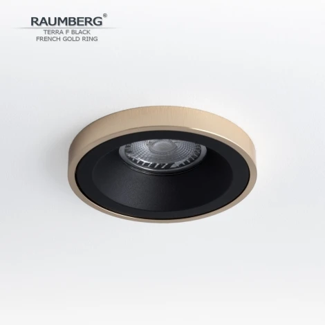 Встраиваемый светильник Raumberg Terra F TerraFBk\FGd Black\French Gold