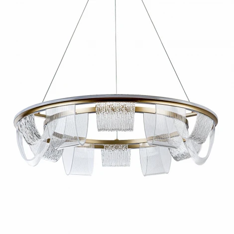 Подвесной светильник светодиодный с пультом с регулировкой цветовой температуры LED4U L7706-800 GD