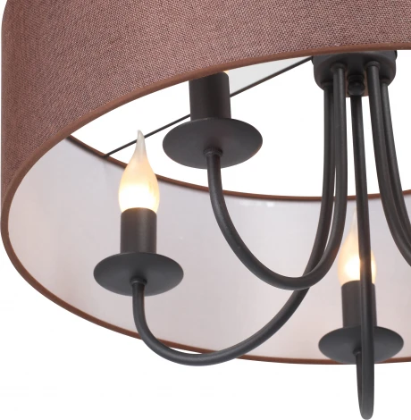 Подвесная люстра V3983-1/5 Vitaluce (220V, на цепи, круглые)