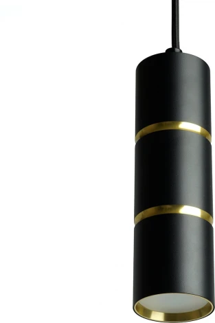 Подвесной светильник Feron ML1868 Barrel ZEN levitation 48447 MR16 35W, 230V, чёрный, золото (на проводе, круглые)