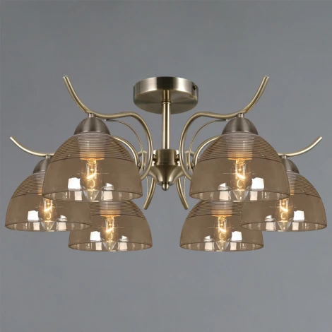 Потолочная люстра на штанге ILLUMICO IL0733-6CSQ-25 AB AREZZO (220V)