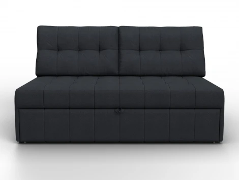 Диван прямой Лига-107 (140) (ЛДСП,Брус,Фанера,Замша/Темно-серый) Лига Диванов 134927