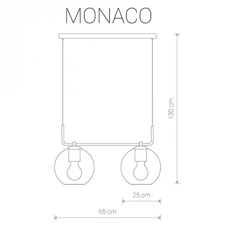 Подвесной светильник Nowodvorski Monaco 9363 (220V, на проводе, шарики)