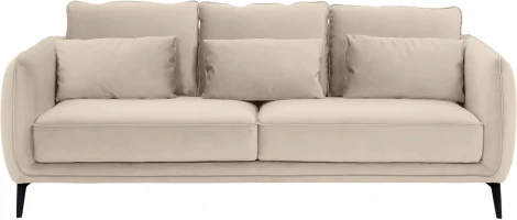 Диван Amsterdam трехместный ОГОГО (арт.698440), (Ткань/Бежевый)