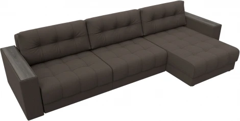 Диван угловой с декором Лига-049 НПБ Лонг Лига Диванов (Рогожка) арт.128290