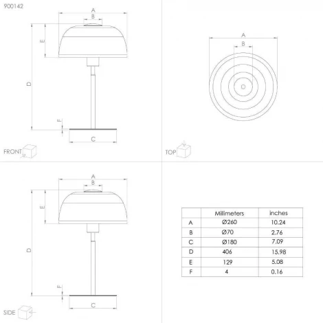 Настольная лампа Eglo Solo 2 900142 (220V, выключатель, гриб)