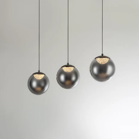 Подвесной светильник светодиодный с пультом с регулировкой цветовой температуры Modelux ML.2338.3L BK