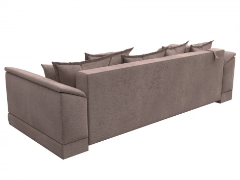 Диван прямой НордСтар НПБ (ДСП,ЛДСП,Брус/Пластик,Металл/Велюр/Бежевый) Лига Диванов 133197