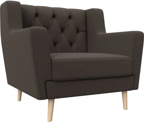 Кресло Брайтон Люкс (Коричневый/Рогожка) Лига Диванов арт.125038