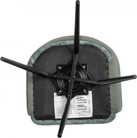 Стул Bradex Home Bruno зеленый шенилл с экокожей с поворотным механизмом (RF 0674)