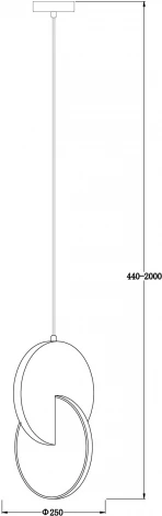 Подвесной светильник Freya Nova FR6002PL-L15CH (LED, 220V, на проводе, круглые)