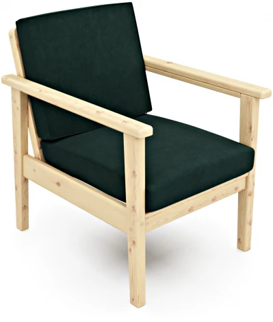 Кресло Arsko Лориан сосна велюр зеленый