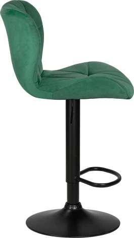 Стул барный DOBRIN BARNY BLACK (зеленый велюр (MJ9-88))