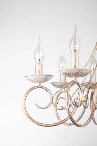 Подвесная люстра Eurosvet 22404 22404/8 белый с золотом