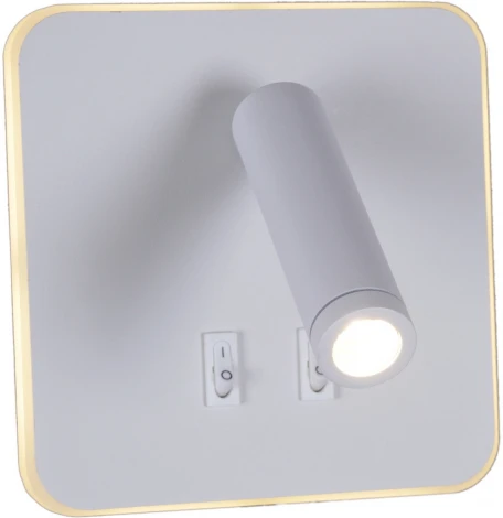 Спот с выключателем светодиодный для чтения Reluce 86202-9.2-001KT LED12W WT (220V)