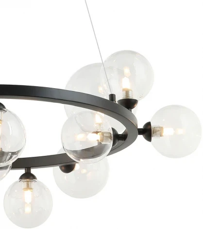 Подвесная люстра Lumien Hall Lovrenc LH4125/14P-BK-CL