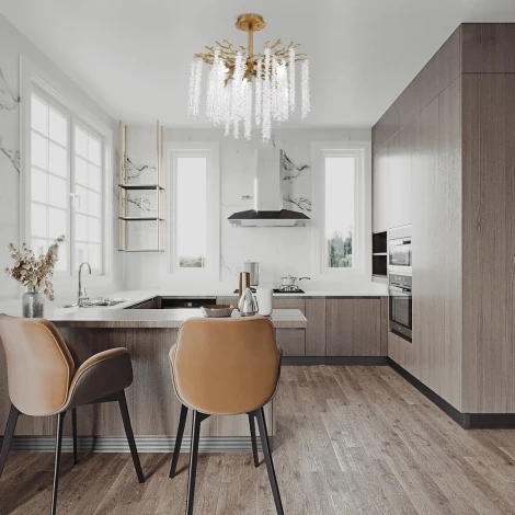 Потолочная люстра хрустальная на штанге Arte Milano Milano-1 23111.460.6.G9.A IB (220V)