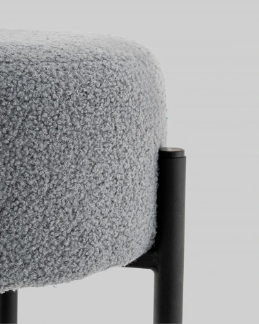 Стул барный Беккет букле светло-серый Stool Group арт.УТ000041573