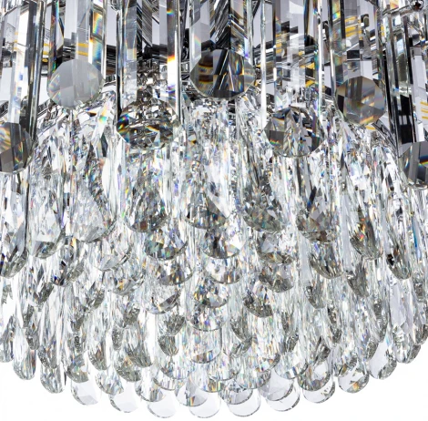 Подвесная люстра каскадная Divinare Bellatrix 3510/02 LM-11 (220V, хрусталь, на тросе)