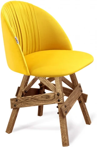 Стул SHT-ST35-1/S71 имперский жёлтый/дуб браш.коричневый Sheffilton 8972423401