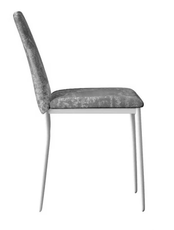 Стул DikLine 270 M13 светло-серый, ножки белые арт.00-00077524