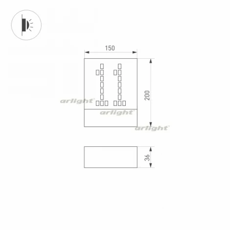 Настенный светильник уличный Arlight LGD-SIGN-WALL 031060 (LED, 220V, IP54)