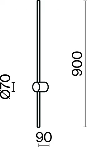 Настенный светильник (бра) Maytoni Light stick MOD237WL-L11BS3K