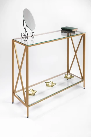 Консольный стол AllConsoles 1031-CG clear золотой