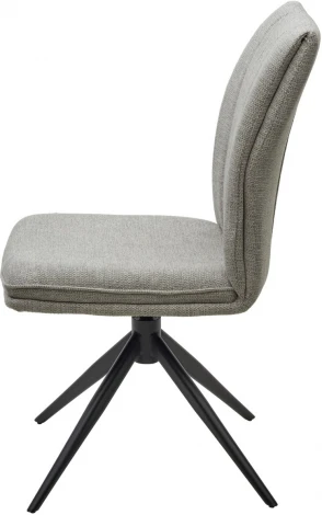 Стул M-City YOHAN 360 град. поворот. KN01-04 Светло-серый, ткань / Черный