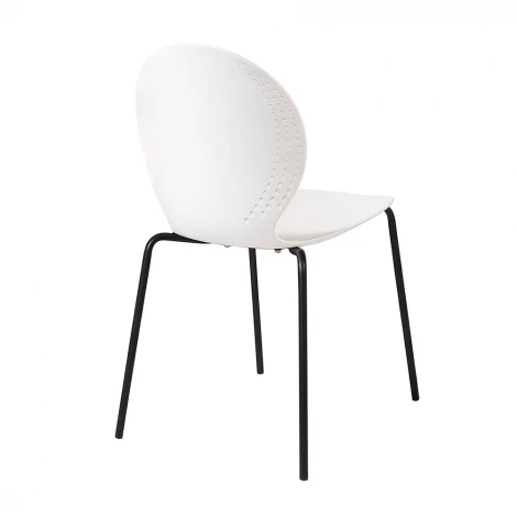 Стул Wave белый с черными ножками FR 1064