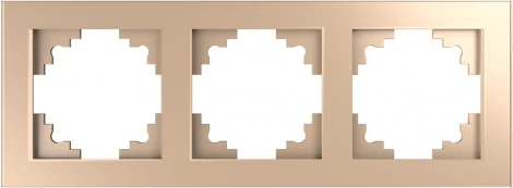 Рамка на 3 поста (шампань) Stekker Катрин 39529