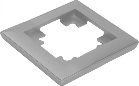 Рамка на 1 пост (серебро) Stekker Катрин 39797