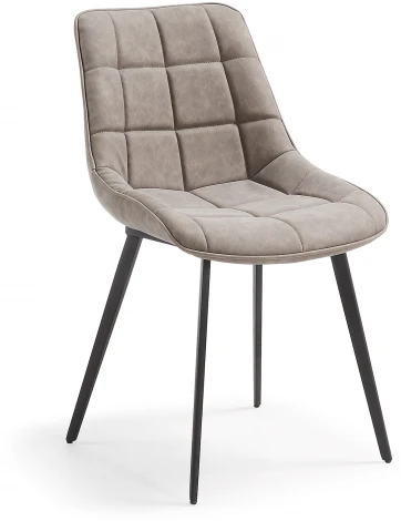 Обеденный стул La Forma (ex Julia Grup) Adam (Бежевый/ Пена,Сталь,Фанера)