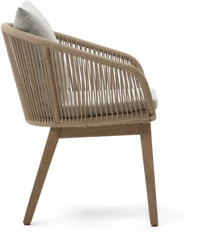 Стул уличный La Forma (ex Julia Grup) Portalo (Бежевый,Серый/ Веревка)