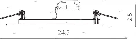 Встраиваемый точечный светильник Arte Lamp Rigel A7624PL-2WH