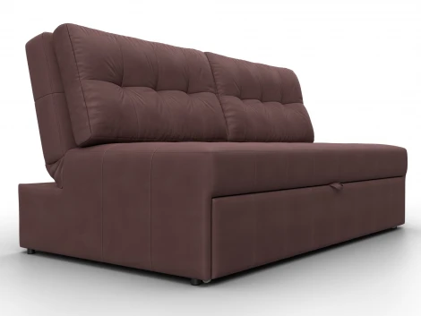 Диван прямой Лига-107 (160) (ЛДСП,Брус,Фанера,Замша/Бордовый) Лига Диванов 134937