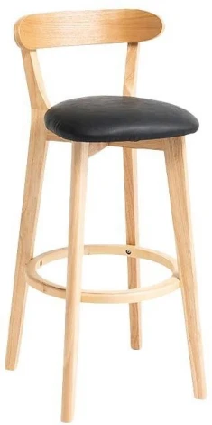 Стул барный Elevate Zenith Hesby (Бук/Ткань) арт.HSBI_B016_wooden_beigef